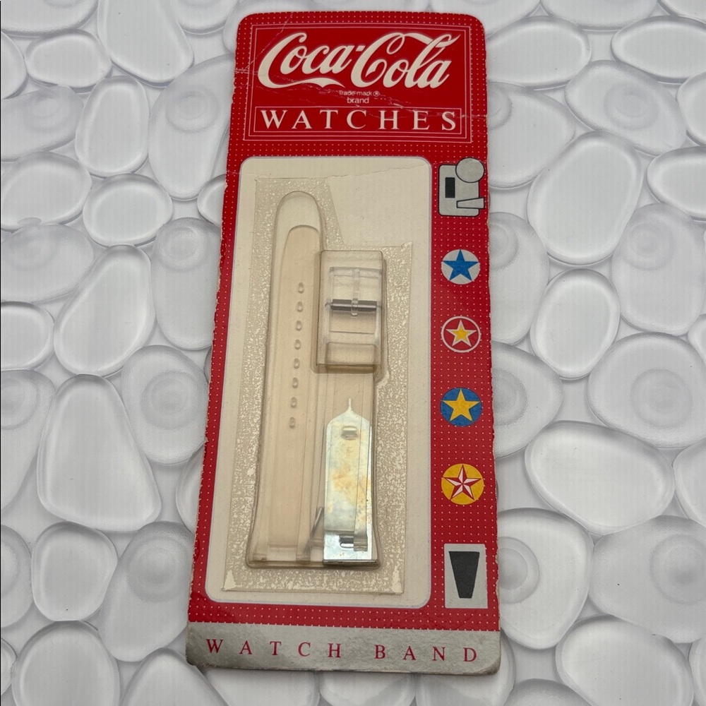 Coca Cola Swatch Watch Clear Strap